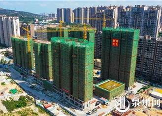 石狮前园片区安置房项目建设进展顺利 7号楼主体结构率先封顶